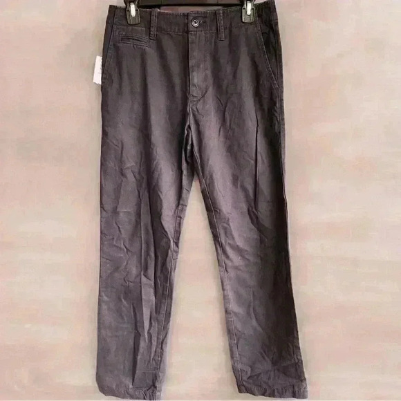 Men’s Old Navy Broken In Straight Black Khaki Pants Casual Work Comfy SZ 28X30 - Picture 7 of 8